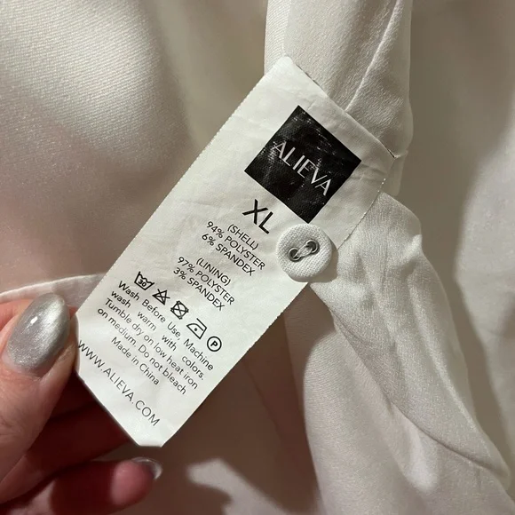 Ana Off-Shoulder Belted Jumpsuit in White - Picture 15 of 15